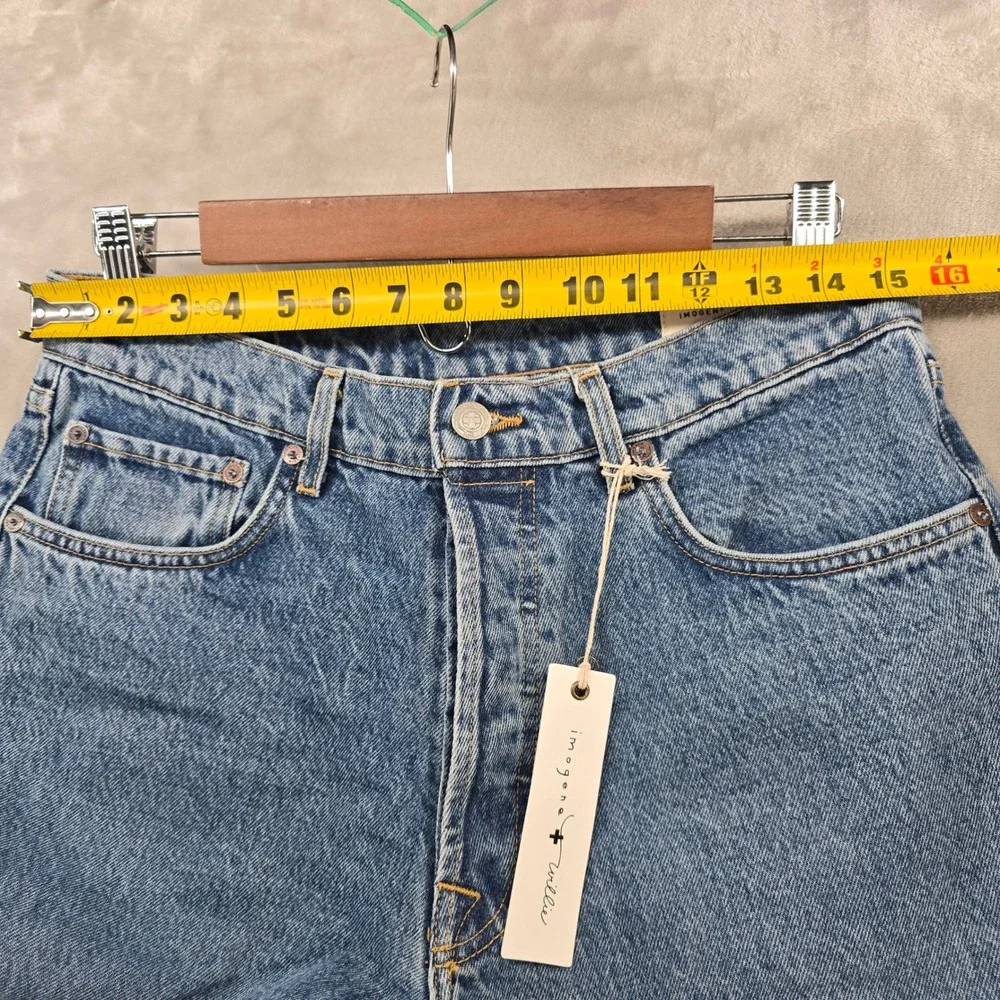 NWT Imogene + Willie Womens 28 Edie Mayfield Jeans Blue High Rise Straight Leg